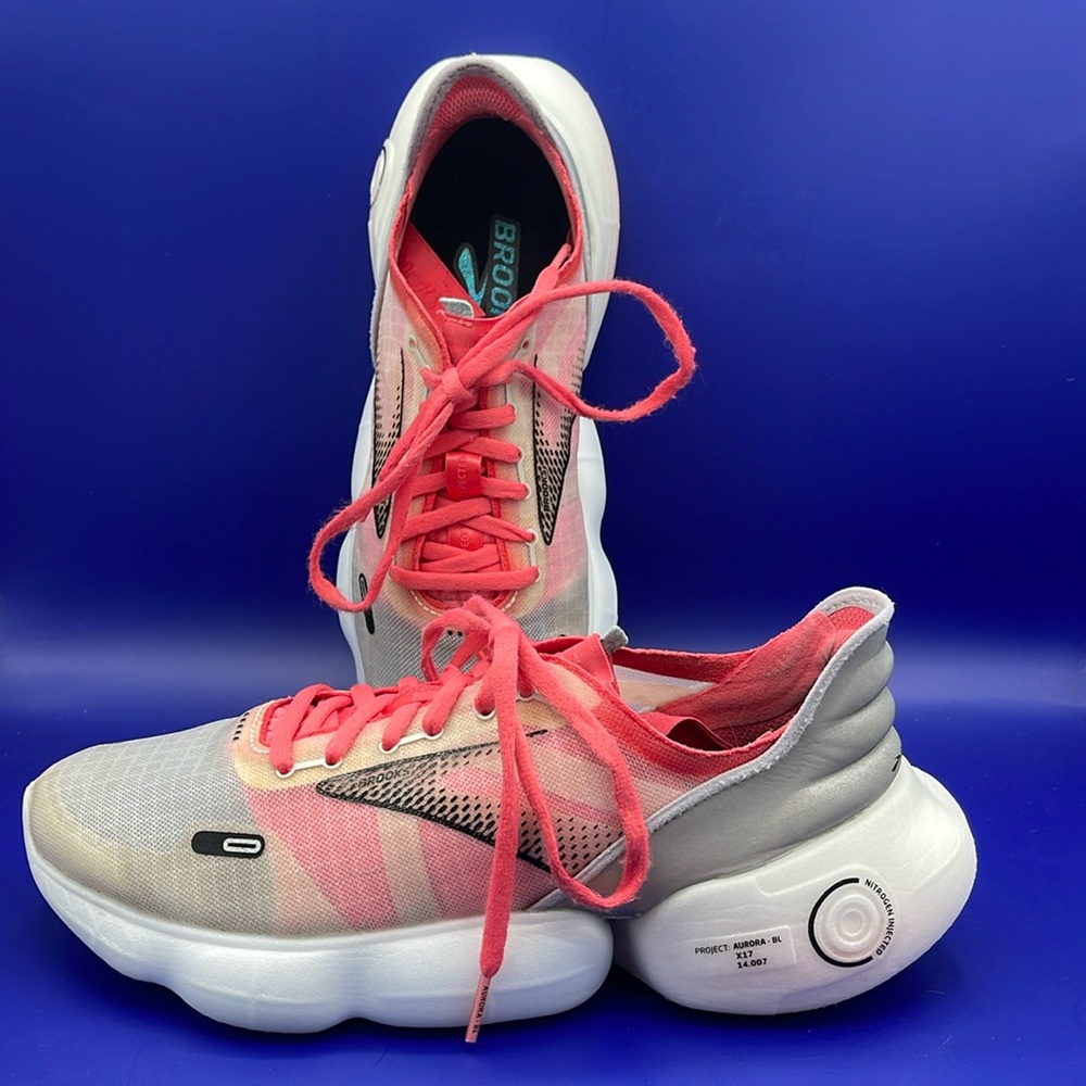 Brooks Women's Pink White Gray Running Sneakers